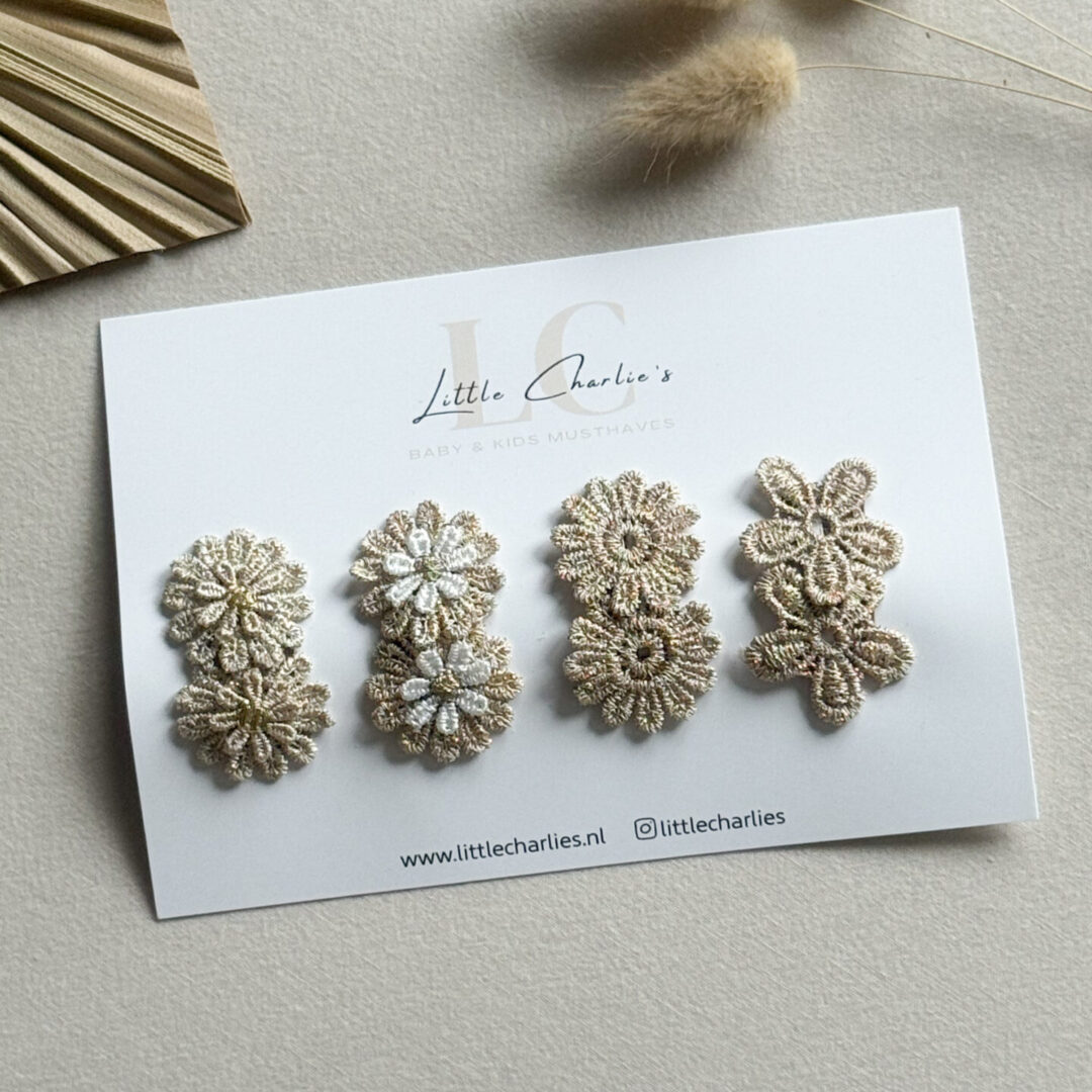 Antislip knipje gouden bloemen