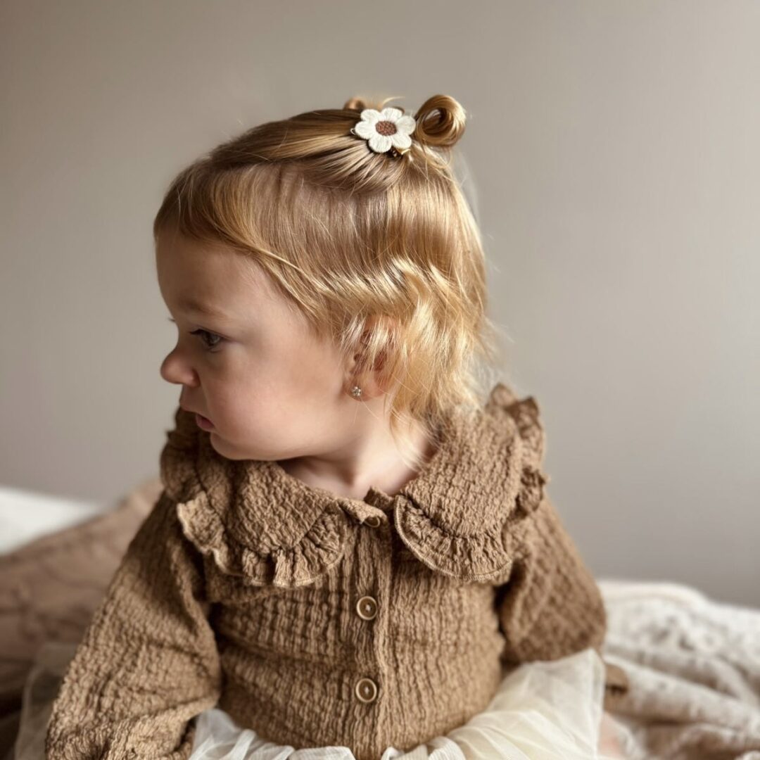 blouse bruin met kraag
